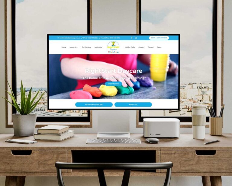 Web Design For Right Start Daycare Desktop 1024x819